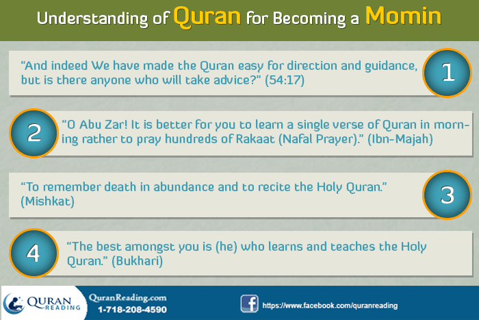 Quran and Becoming Momin